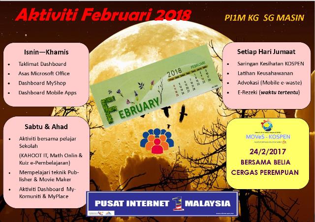 jadual feb 2018