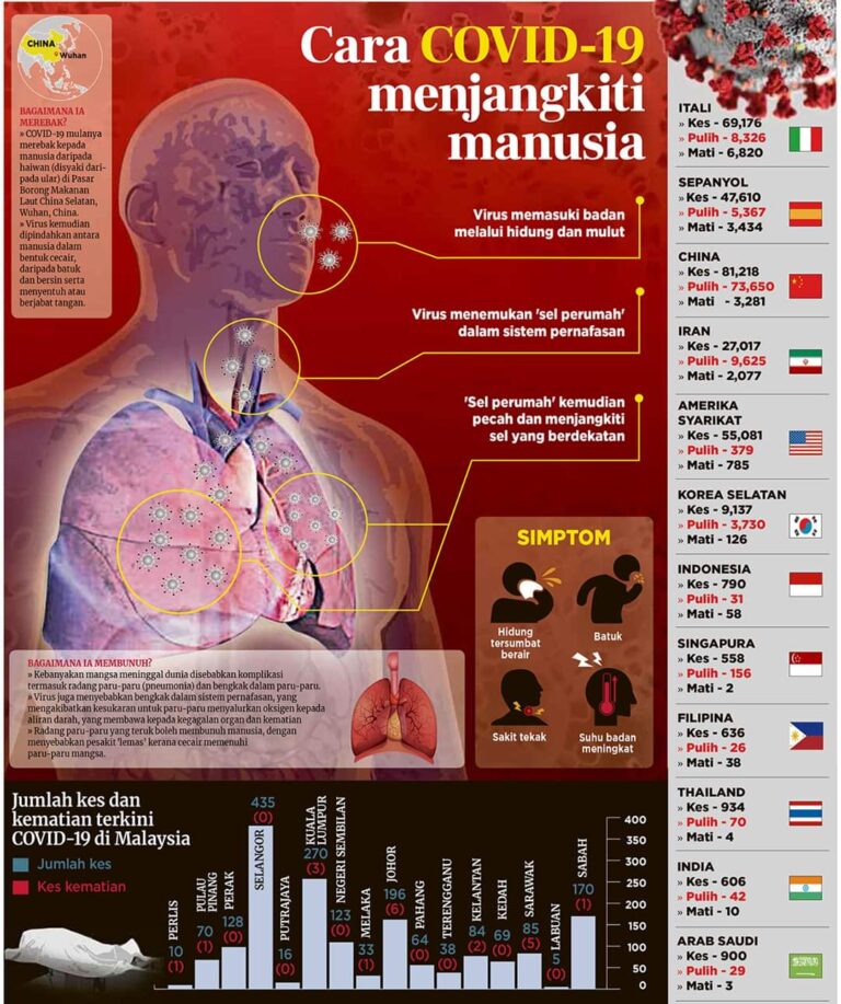 cara covid jangkit manusia
