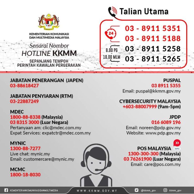 hotline kkm