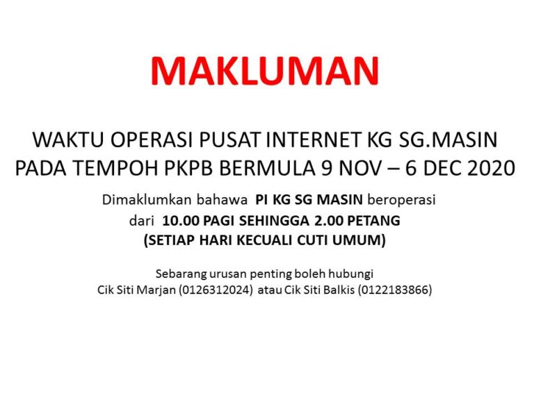 NOTIS OPERASI PI